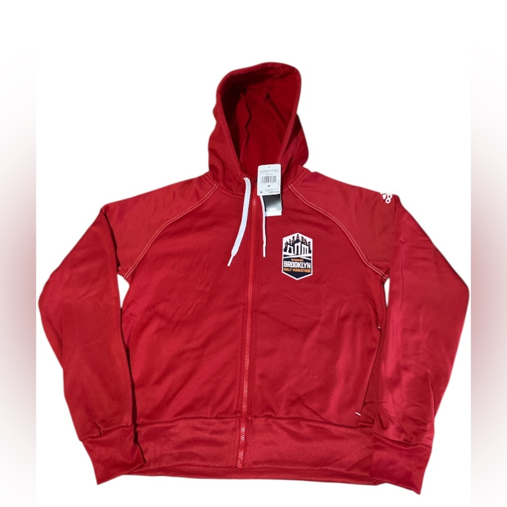 NWT Adidas Women’s Running Stadium Zip Up Hoodie NYC BROOKLYN HALF MARATHON RACE